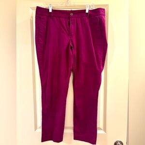 J. Crew Rich Purple Stretch Pants